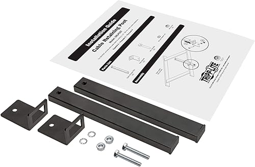 Miniatura 5 de Tripp Lite Poste de retención de cables, kit de retención de cables para pasarela de cables de 1.5 pulgadas de ancho, secciones de escalera recta y