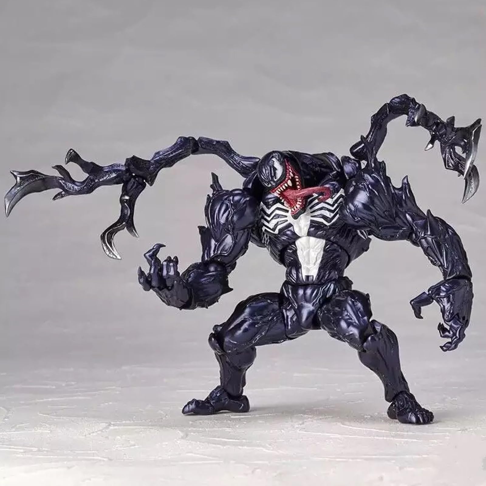 Venom Figura, Acción Venom Figura, WKxinxuan 18cm F-igura Spider V-enom, 3D V-enom Superheroes Juguetes, Hero Series F-igura, Regalo Coleccionable para Fans del Cine Veno-m