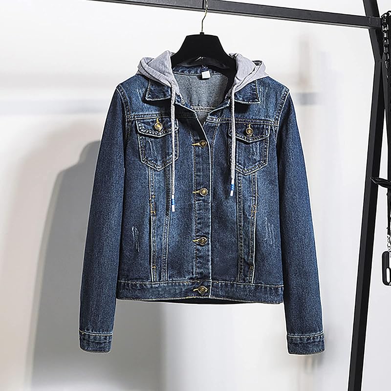 jean jacket with sweater sleeves plus size