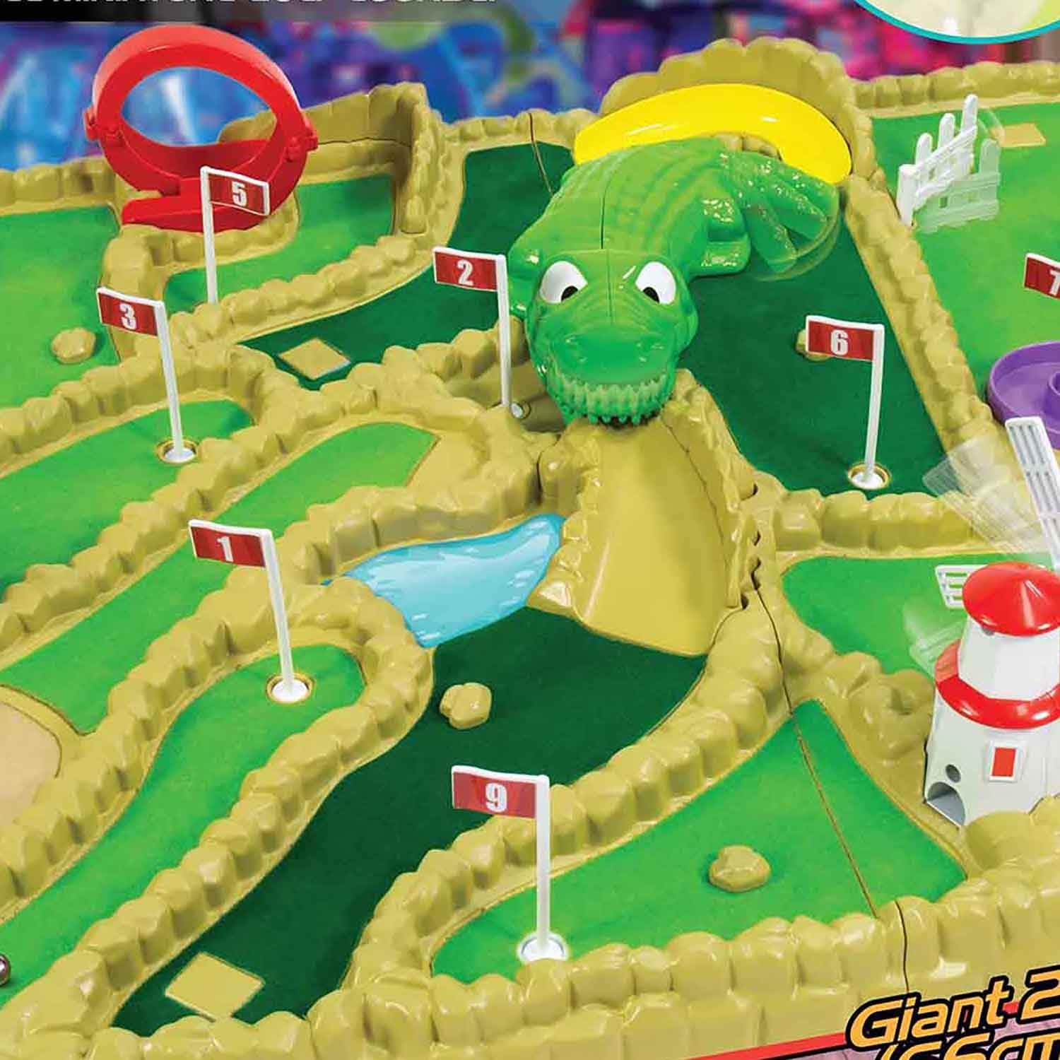Ambassador Games: Electronic Arcade Mini Mini Golf - Giant 26x16.5 Playing Area, Tabletop 9 Hole Course, 5 Moving Obstacles, Adult-Kid 6+, 1-4 Player
