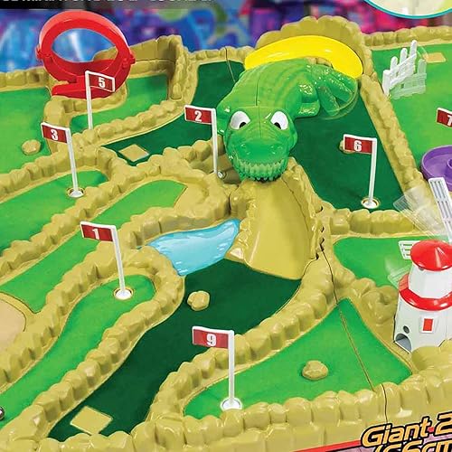Miniatura 7 de Ambassador Games Electronic Arcade Mini Golf - Área de juego gigante de 26 x 16.5, campo de mesa de 9 hoyos, 5 obstáculos móviles, adultos y niños