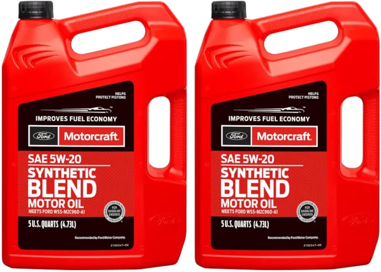 Motorcraft SAE 5W-20 Synthetic Blend Motor Oil - XO-5W20-5Q3SP - 5 Quart Jug (For Select Models and Years of Ford, Lincoln, and Mercury Vehicles)