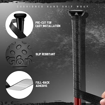 Gonex Bat Grip Tape 1.1mm Non-Slip Baseball Softball Grip