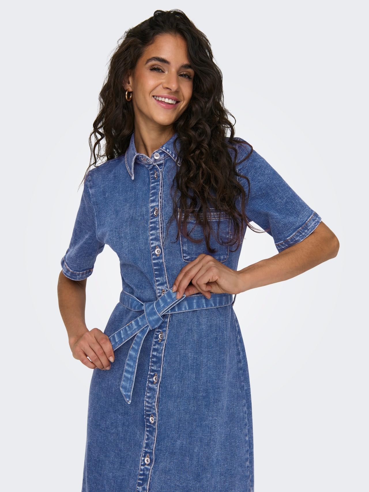 ONLY Female Jeanskleid ONLLANA Langes Kleid
