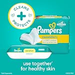 Lingettes pour bébés Pampers Sensitive, cliniquement prouvées, à base d'eau, hypoallergéniques et sans parfum, 504 lingettes pour bébés au total (6 paquets à couvercle flip-top)