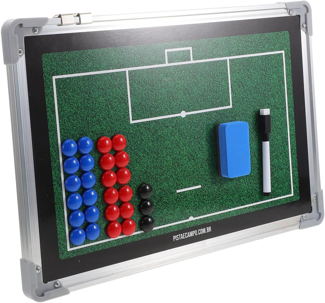Homoyoyo Soccer Coaching Board Aluminum Alloy Dry Erase Sports Ball Training Board for Football Coaches Portable Tactical Match Planning Equipment