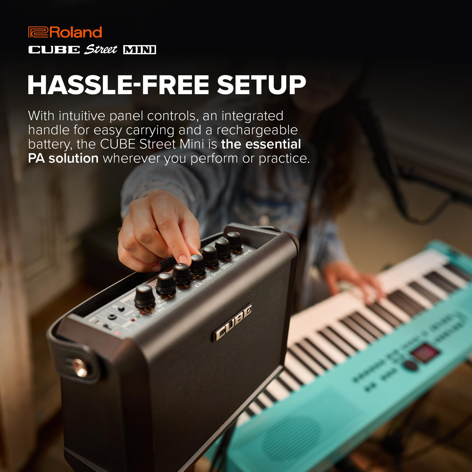 Amazon.com: Roland Cube Street Mini | Ultra-Compact Amplifier