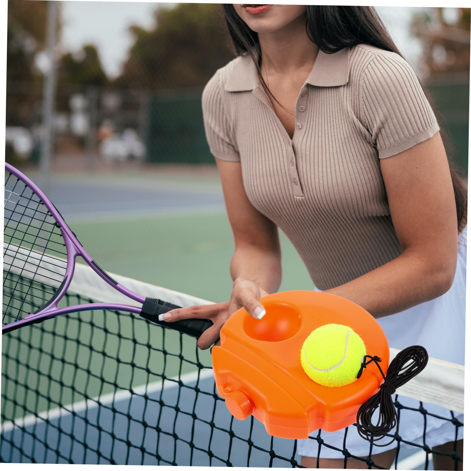 GAROZATION Tennis Equipment Training Set Self Training Tool Indoor Tennis Trainer Rebound Ball Practice Wall