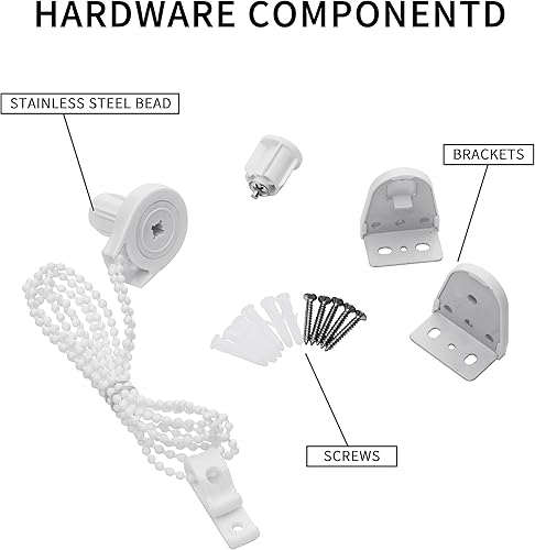 Miniatura 6 de NUTRO CHILL Persianas opacas con aislamiento térmico, persianas enrollables con protección UV para el hogar, puerta, cocina, baño (72 pulgadas de