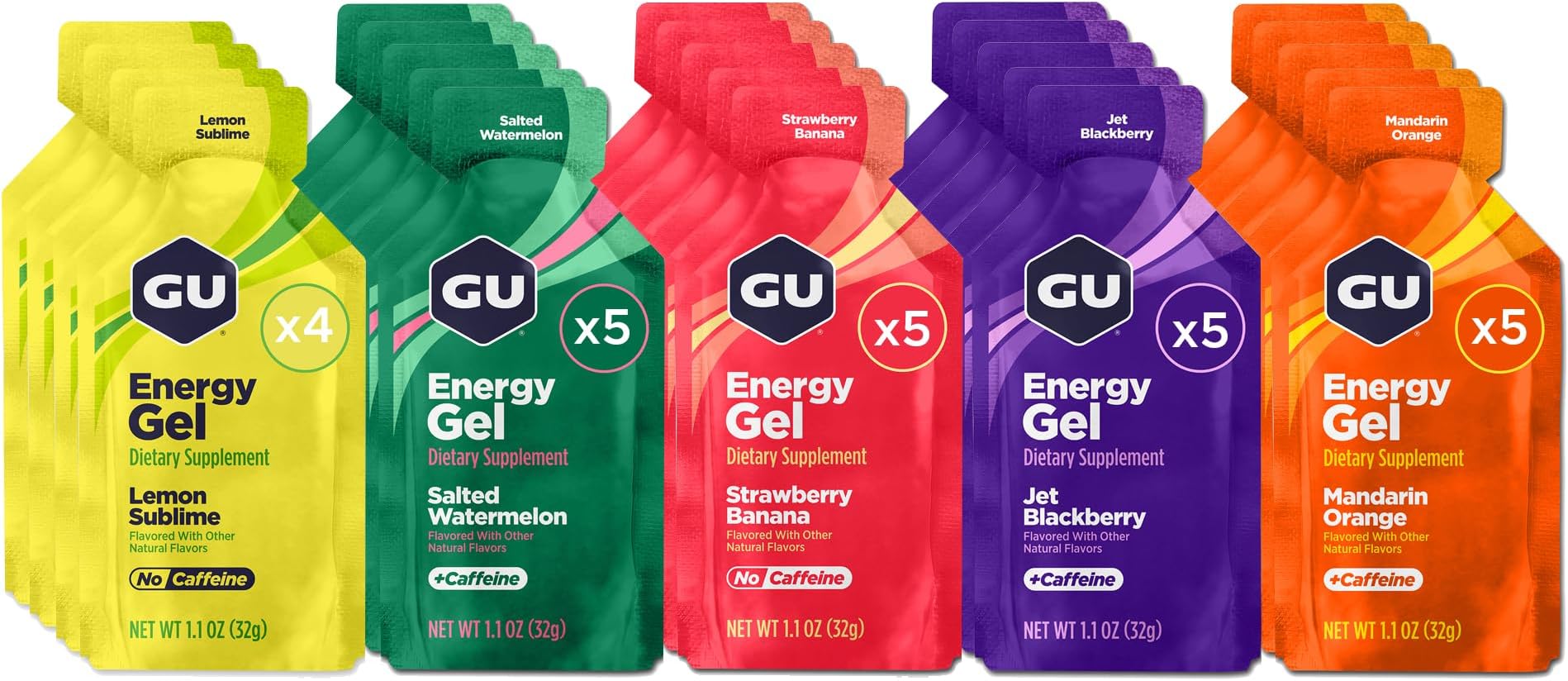 Original Sports Nutrition Energy Gel, 24-Count, Assorted Fruity Flavors