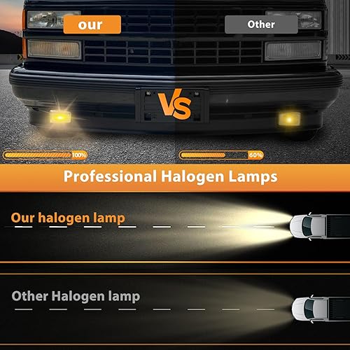 Miniatura 7 de Luz antiniebla de 50 W, compatible con ChevyGMC CK 10 C1500 C2500 C3500 K1500 K1500 K2500 K3500  82-91 GMC S15  82-97 Chevy S10 Pickup antiniebla,