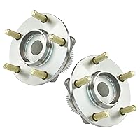 Vista 564 de TRQ Juego de 2 rodamientos de rueda trasera y conjunto de cubo con sensor ABS compatible con Ford Transit Connect 2014-2018