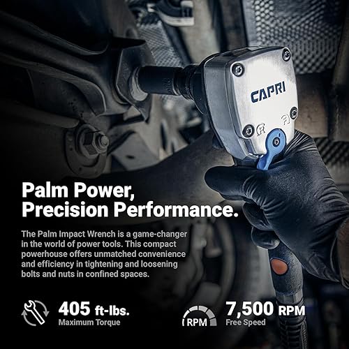Miniatura 2 de Capri Tools Llave de impacto Palm Air de 12 pulgada, 400 pies libras.