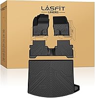 Vista 28 de LASFIT Alfombrillas para Ford F250 F350 F450 2017-2026 Crew Cab asiento delantero de cubeta Trasero con alfombra de almacenamiento plegable plana