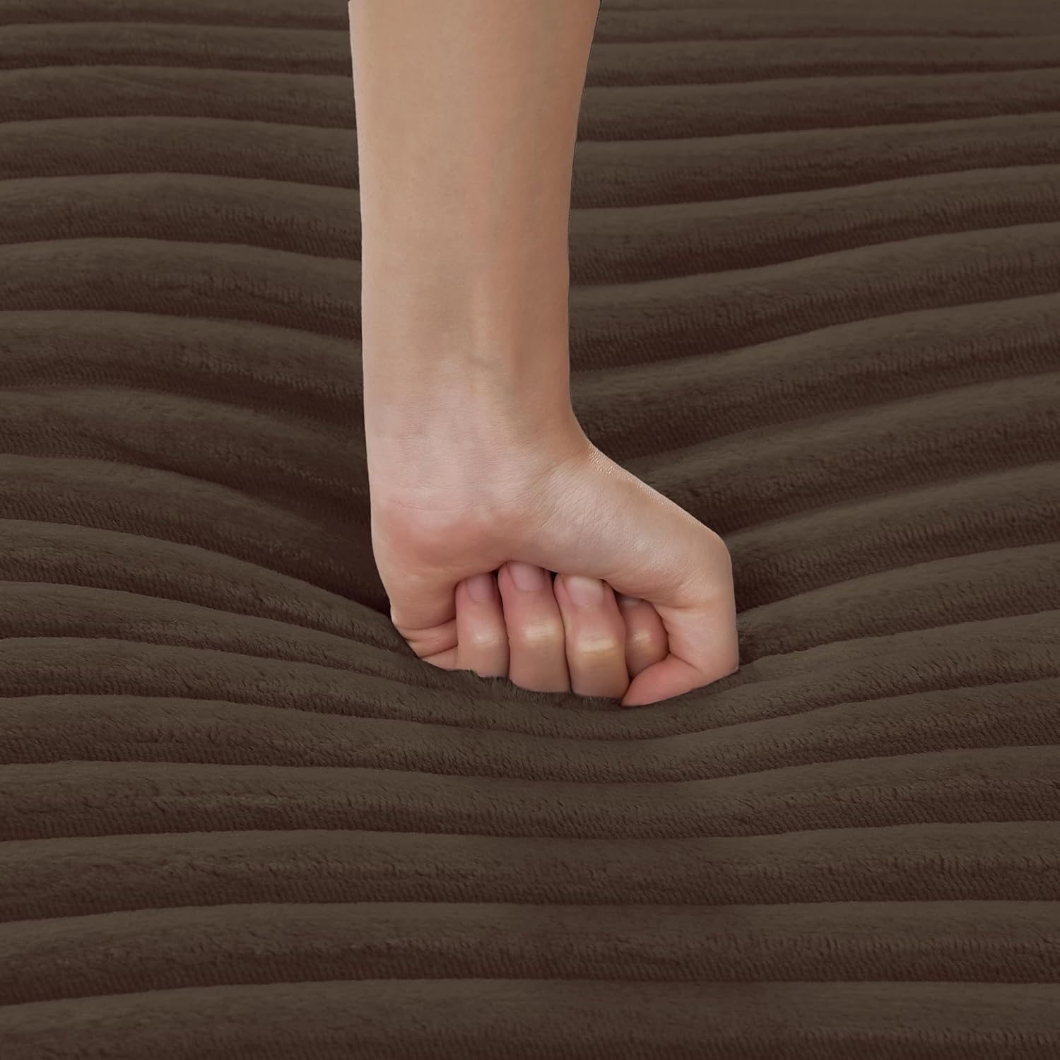 Oversized U-Shaped Sectional Sofa Couch Fluffy Corduroy Upholstered Deep Seat Modular Sofa&Couch Group with Wider Lounge Chaise and 7 Toss Pillows for Home Office Apartment Living Room Furniture Sets