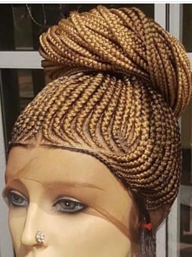 Peluca trenzada/peluca trenzada hecha a mano con trenzas de caja. Color marrón. Hecho de forma ordenada y firme. Se envía en 1-2 semanas.