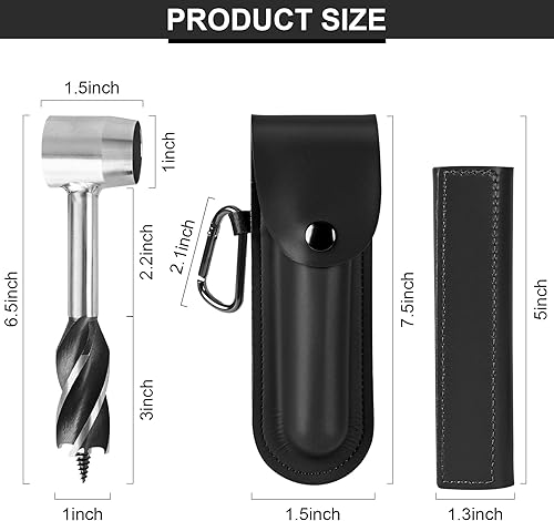 Miniatura 2 de Bushcraft - Llave de taladro manual para equipo y equipo para colonos, herramientas de supervivencia, taladro de madera de ojo escocés, clavija de