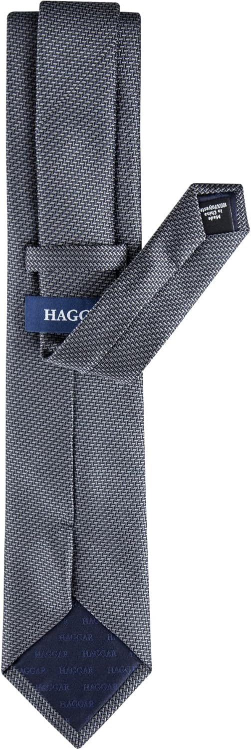 Haggar mens Classic Regular Solid, Paisley, and Plaid Neck Ties - Image 2