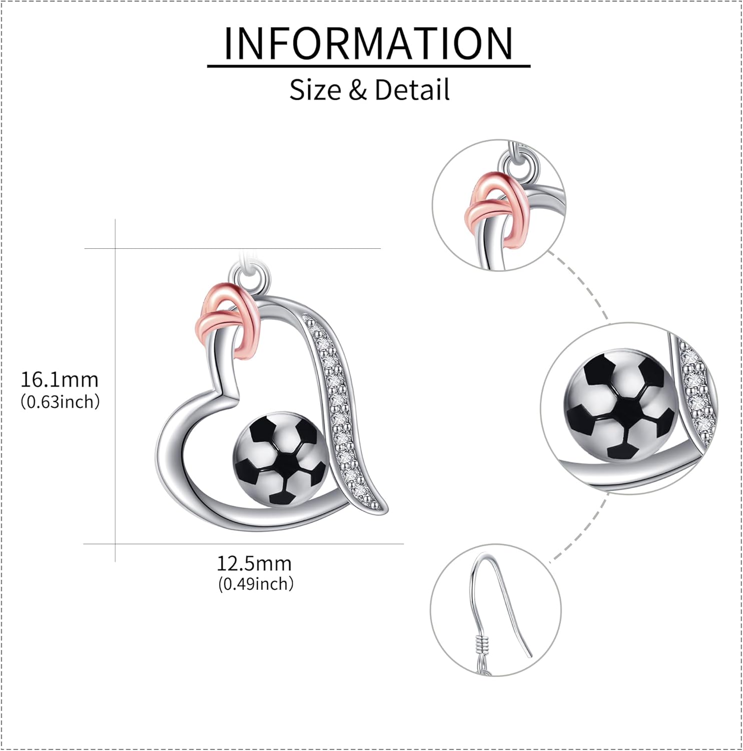 YAFEINI Sports Gifts 925 Sterling Silver Soccer/Basketball Earrings for Women Girls Mom Daughter Sister Mother's Day Gifts