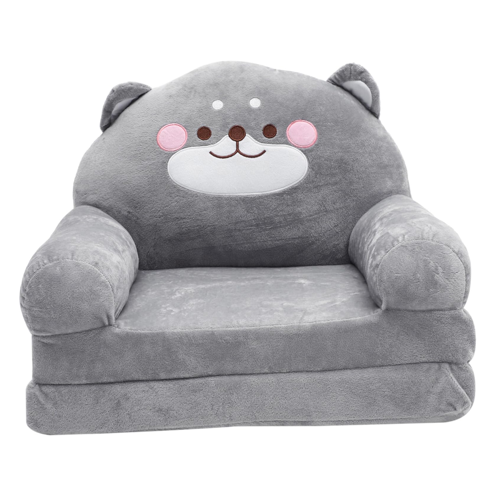 OUNONA Elephant Shape Seat Plush Sofa Chair for Nursery and Playroom Creative Folding Design Material for Young