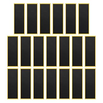 20 Pcs Fingerboard Foam Grip Tape, Professional Black Skateboard Grip Tape Compatible with Tech Deck, Non-Slip Tech Deck Foam Grip Tape for Fingerboards, 4.33 1.5 Inch