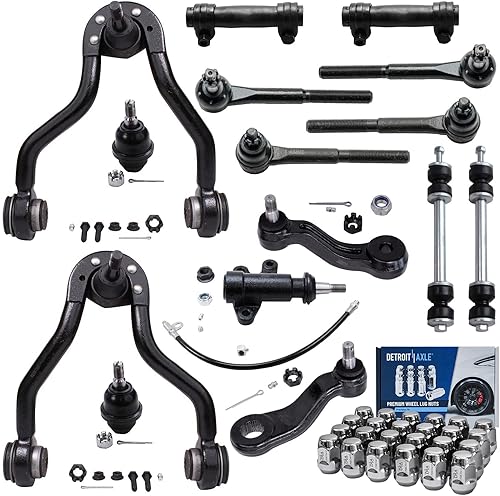 Miniatura 225 de Detroit Axle - 4WD Front End 14pc Kit de suspensión para Ford F-150 F-250 Expedition Navigator, 2 brazos de control superior 2 rótulas inferiores 2
