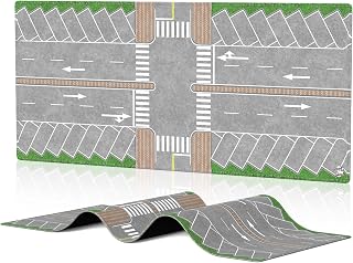 XXL 1/64 Scale Parking Lot Mouse Pad 90x40cm Non-Slip Rollable Desk Mat | Large Diorama Playmat for Hot Wheels, Matchbox, Mini GT, Tarmac, Inno64 and Diecast Car Collectors, Kids and Gamers