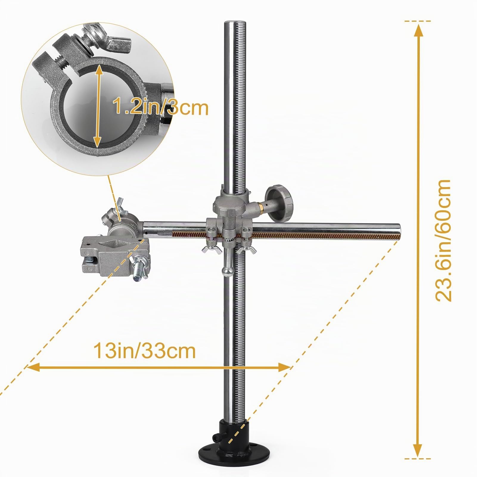 Schweißbrennerhalter Schweißständer Fackelständer Schweißpositionierer Drehtischzubehör Hub einstellbar 600 * 330mm