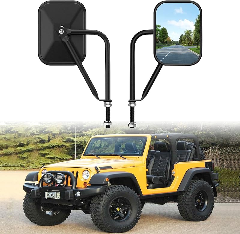 Espelho externo para Jeep Wrangler JK, JL e Unlimited Wankic – Par