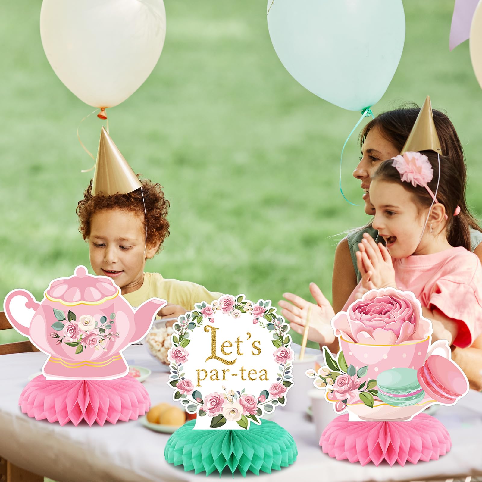 Decorazioni Baby Shower Festose Set 9 Centrotavola A Nido D'Ape Per Compleanno - Decorazioni Colorate Per Feste, Baby Shower, Tavola Decorazioni A Nido D'ape Colorate