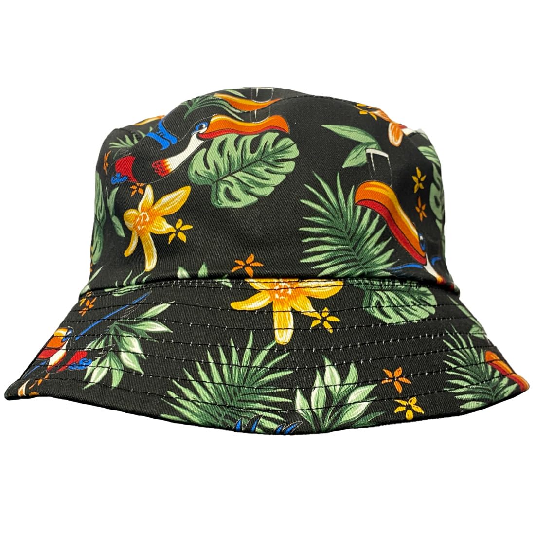 Guinness Black Toucan Reversible Hawaiian Sun Bucket Hat