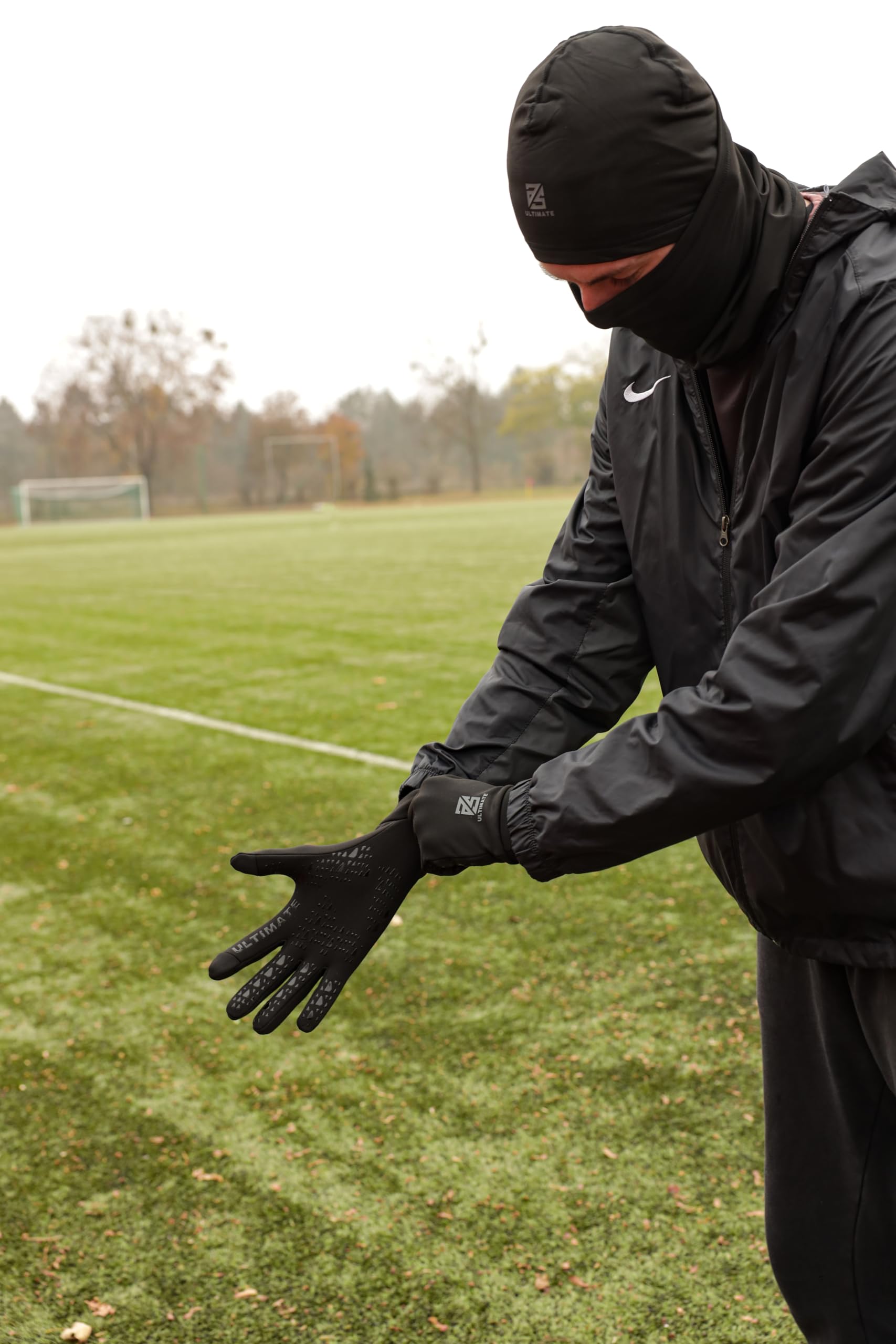 Winter Set für Fussball und Sport -Erwachsene & Kinder - Mütze, Schlauchschal & Handschuhe - Beanie, Neckwarmer & Gloves