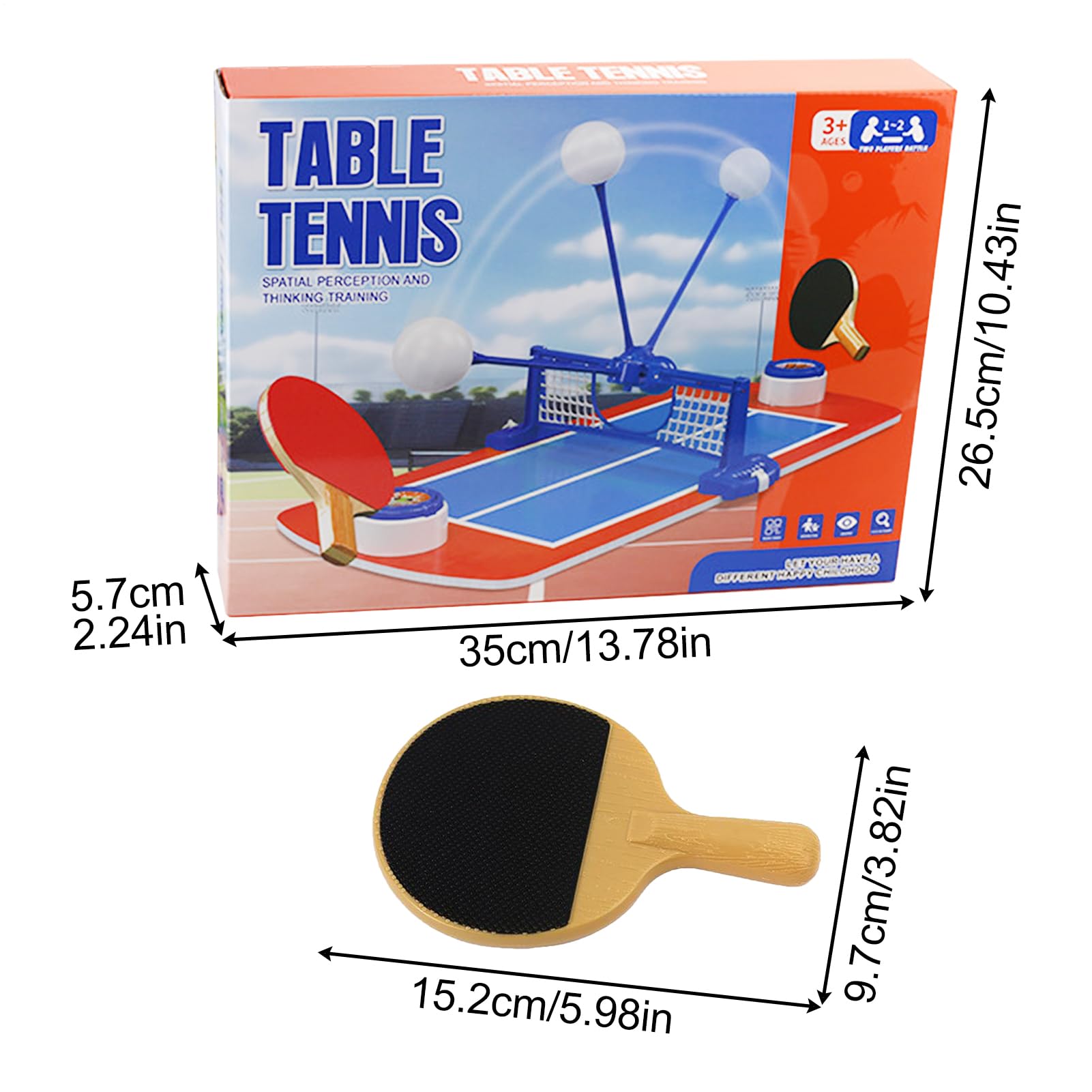 Set da Pong Portatile Set Racchette Portatile | Interattivo Genitori e Bambini per Sviluppare Abilità Motorie e Libero in Casa e in Viaggio