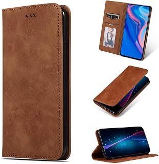 Funda para Xiaomi Redmi A5, compatible con Xiaomi Redmi A5, funda de piel, funda con tapa, función atril, carcasa con tapa, carcasa magnética, color marrón