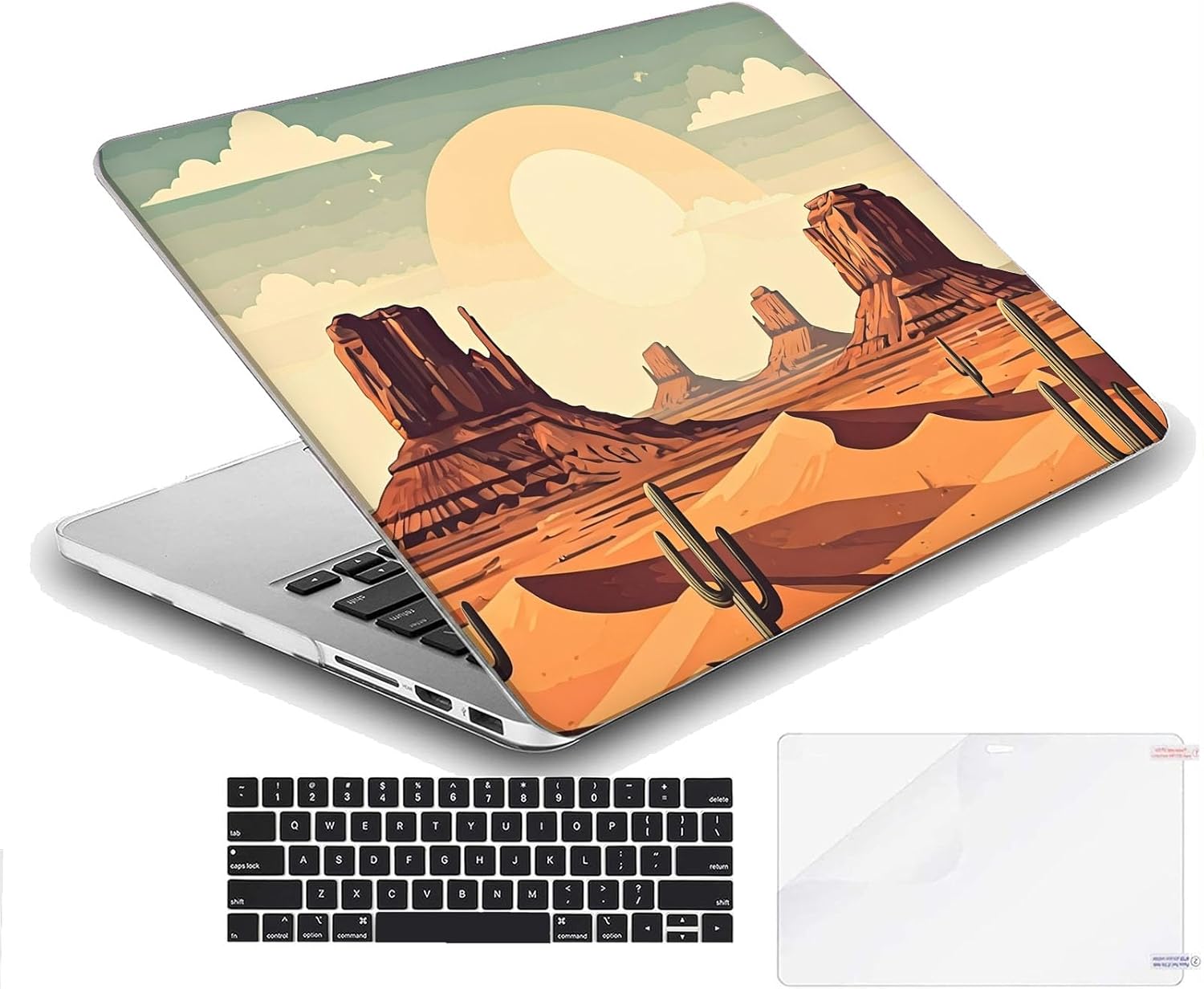 Compatible with MacBook Neo 13-inch, Hard Shell Case with Keyboard Cover and Screen Protector (A3404 A18 Pro chip, 2026 Release) - Cactus MC21345