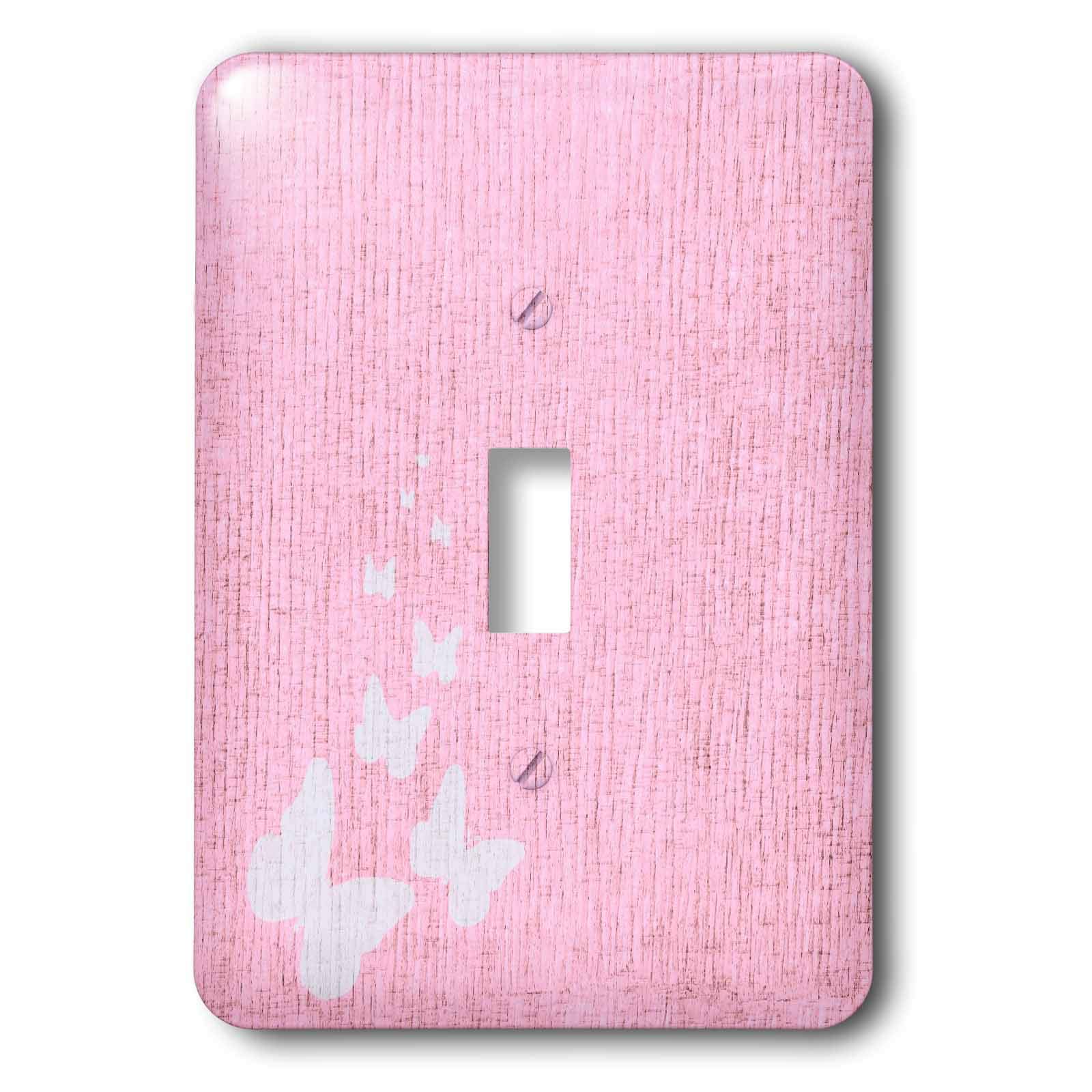 Rose papillons art insectes nature simple interrupteur haut de gamme