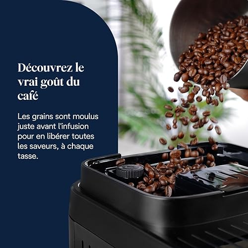 De’Longhi Magnifica Evo Next - Perfetto Machine à Café Automatique avec LatteCrema Mousseur à Lait Automatique, 13 Boissons en une Seule Touche, Écran Tactile Couleurs, Titane et Noir (ECAM312.80.TB) - 4