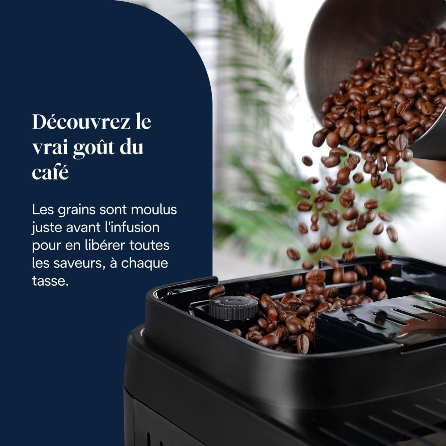 De’Longhi Magnifica Evo Next - Perfetto Machine à Café Automatique avec LatteCrema Mousseur à Lait Automatique, 13 Boissons en une Seule Touche, Écran Tactile Couleurs, Titane et Noir (ECAM312.80.TB)