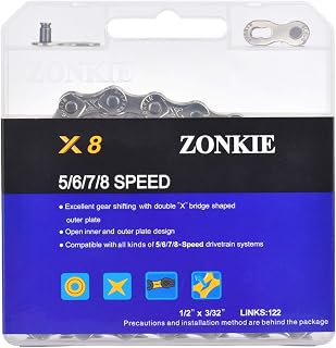 5/6/7/8 Speed Bike Chain 122 Links