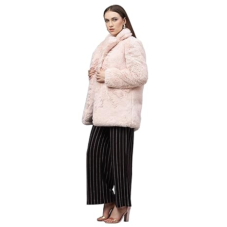 light pink fur jacket