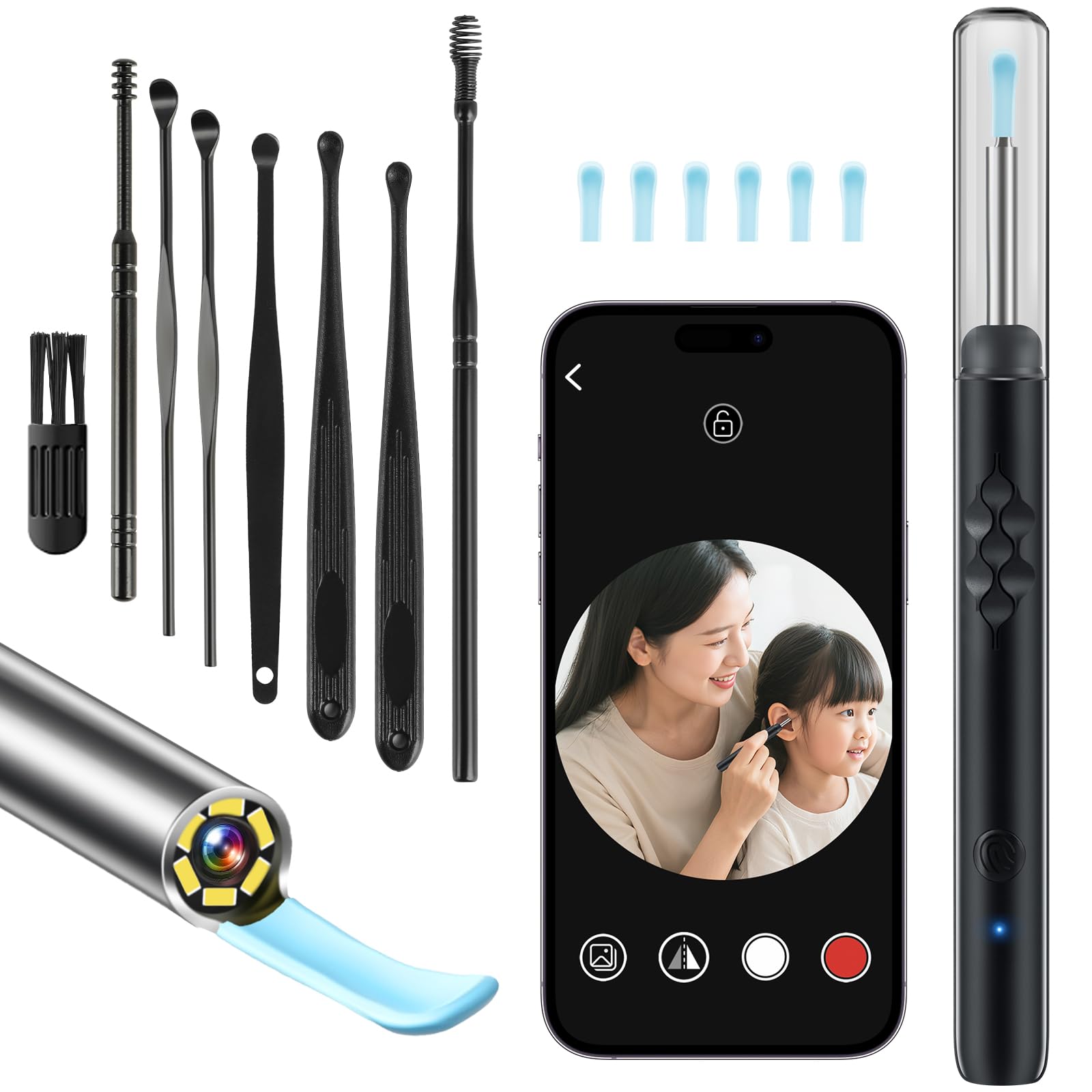Amazon | 耳かき カメラ付き【2025年進化版 2000万高画素】みみかき