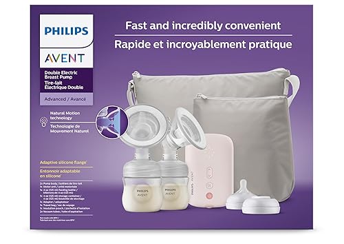 Miniatura 7 de Philips Avent SCF393/82 - Extractor de leche eléctrico doble, fuerza hospitalaria, con bolsa de viaje y bolsa