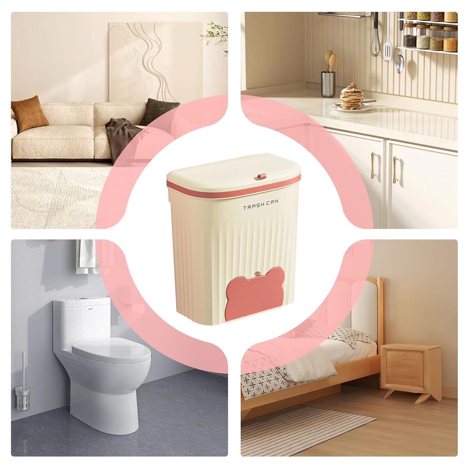 Kitchen Compost Bin Lid Hangable