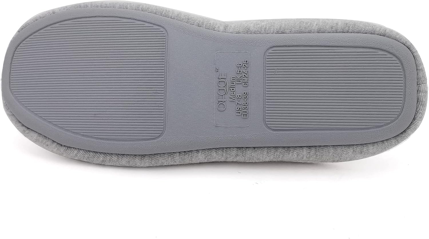ofoot Women's Memory Foam Cotton House Slippers for Summer - Comfortable,Washable Indoor Bedroom Shoes with Non-Slip Rubber Outsoles