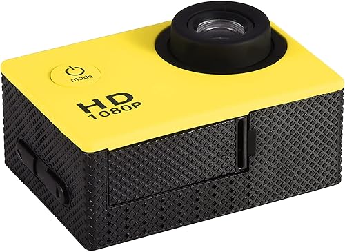 Miniatura 4 de Impermeable al aire libre Ciclismo Deportes Mini DV Acción Cámara Videocámara (amarillo)