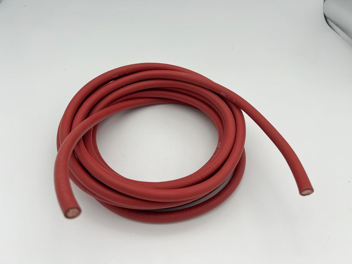 Red 4 Gauge AWG Industrial Flexible Welding/Battery Cable with 364 Copper condutor Strands (40 ft)