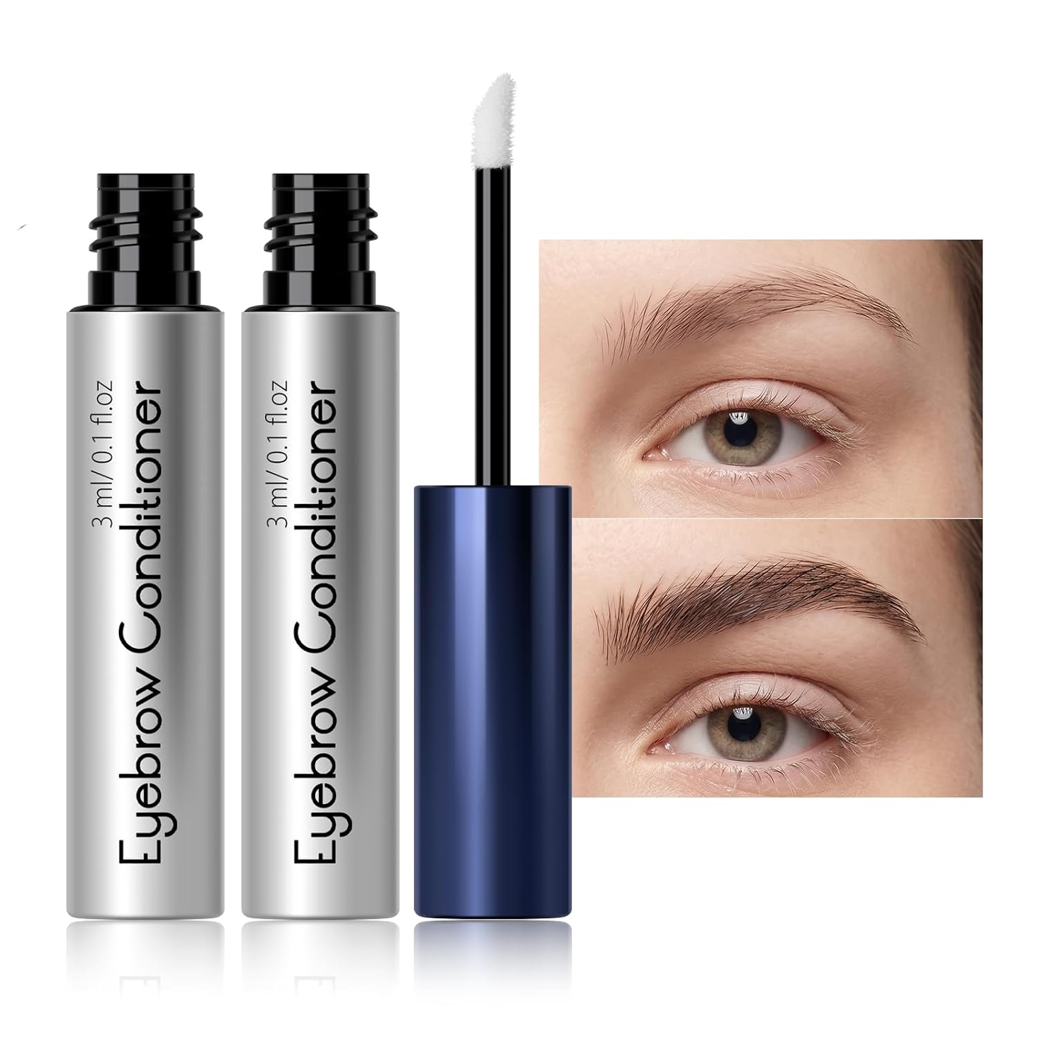 Advanced Eyebrow Serum for Thicker Brows, Eyebrow Conditioner with Hyaluronic Acid, Boost Longer Fuller and Thicker Brows Looking, Nourishing Formula, Gentle for Sensitive Skin