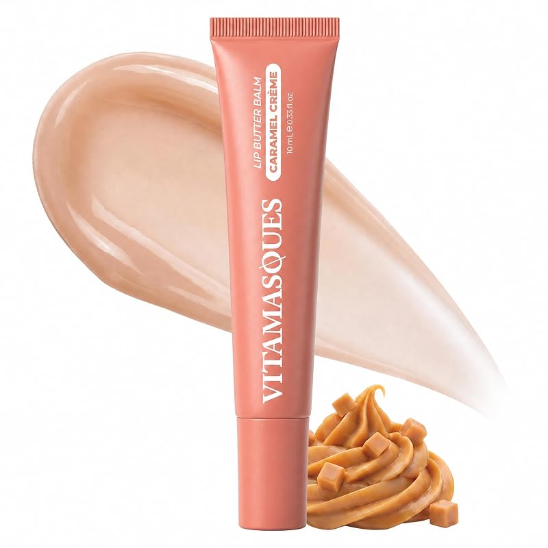 Vitamasques Manteiga Labial Caramel Creme, Bálsamo Labial Coreano, 10 mL