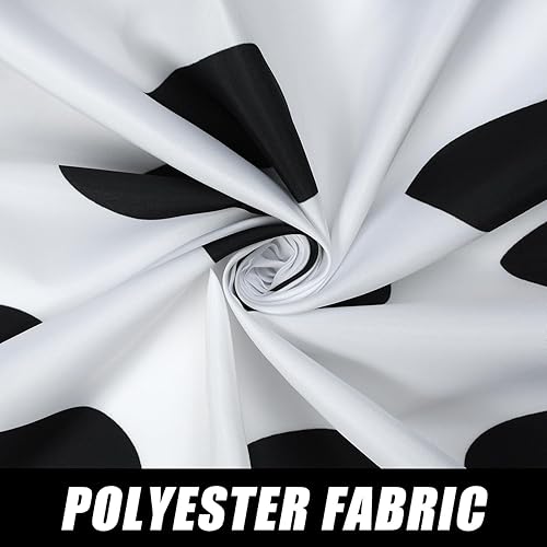 Miniatura 4 de Cortina de ducha en blanco y negro, cortina de ducha con gota de agua para baño, tela de poliéster impermeable, cortinas de ducha modernas con 12