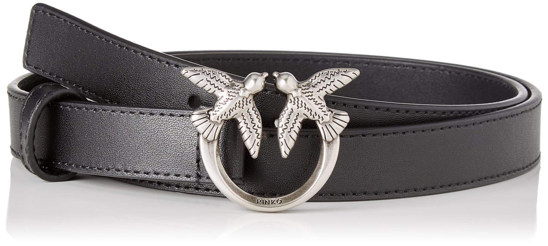 ベルト PINKO Woman Belt Black 100143A0F1 Z99Q Pinko Women's Belt, Z99b_Black Limousine Block Color, M at